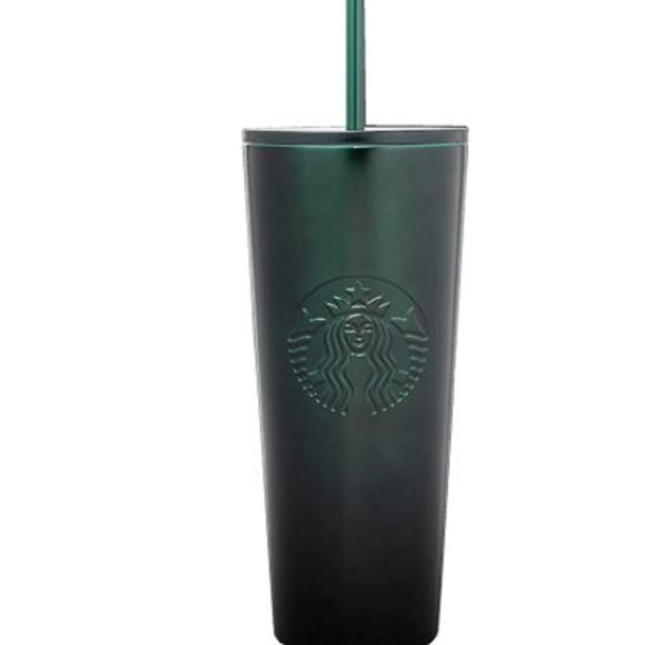 Starbucks Green Gradient Stainless-Steel Cold Cup Tumbler